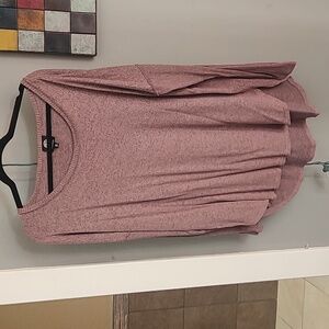 Bobeau XL pale Maroon long sleeve shirt